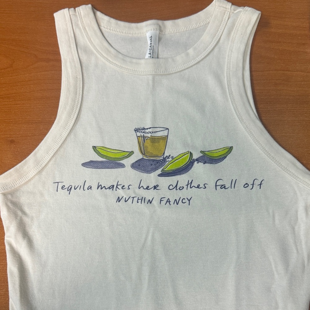 Nuthin Fancy tank top crop